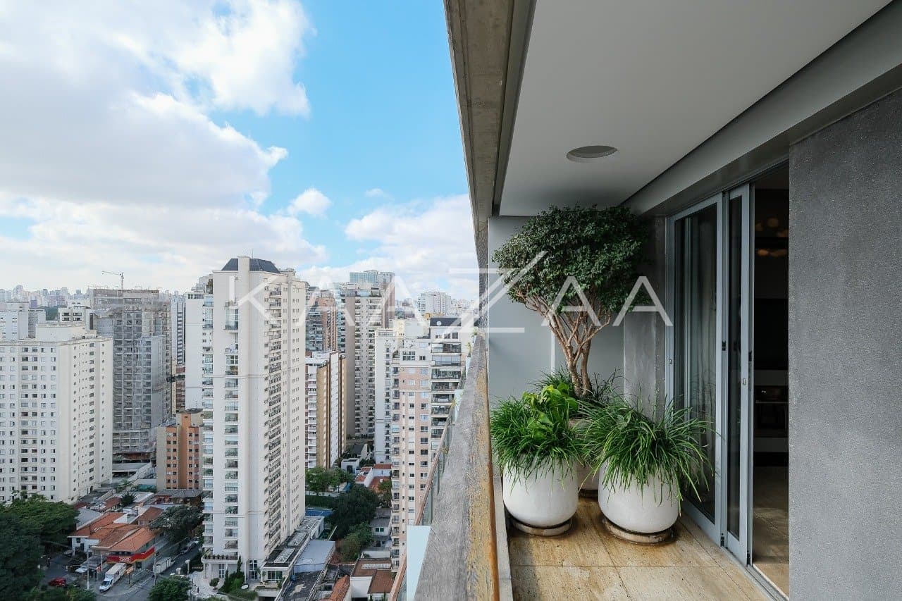 Fantástica cobertura na Vila Nova Conceição, com vista aberta e terraço delicioso. - Foto 12