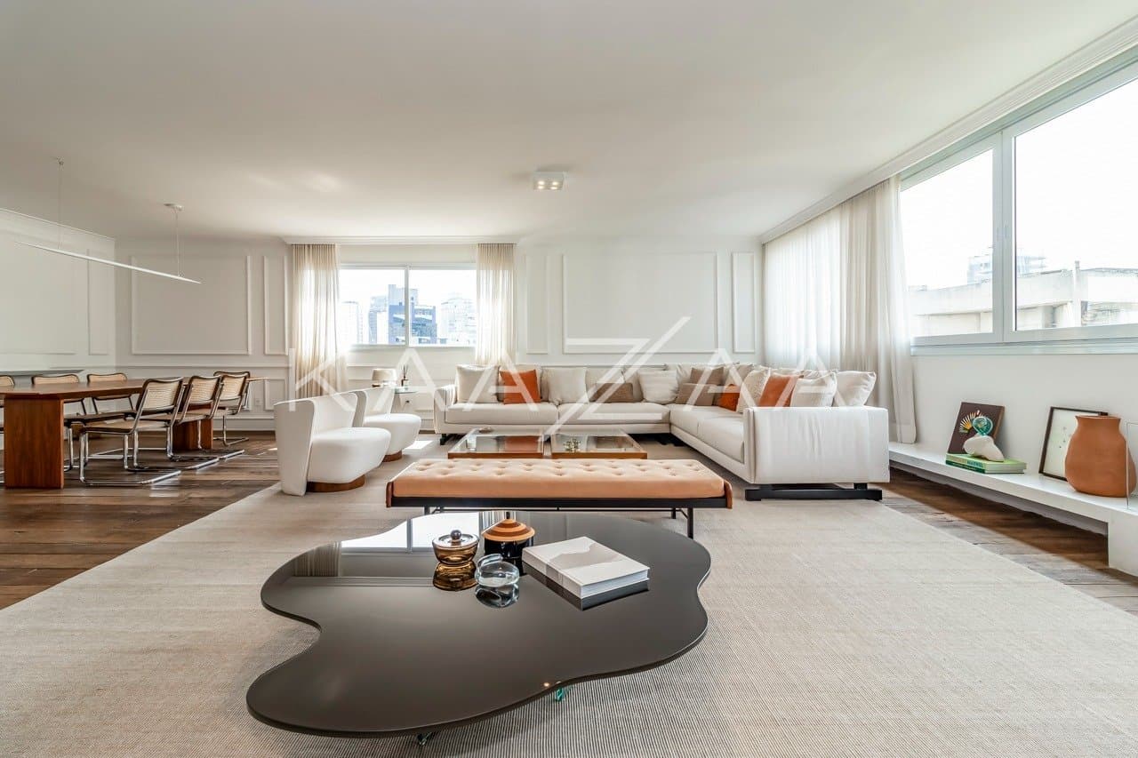 Elegância em estilo clássico: apartamento super iluminado no Itaim Bibi. - Foto 1