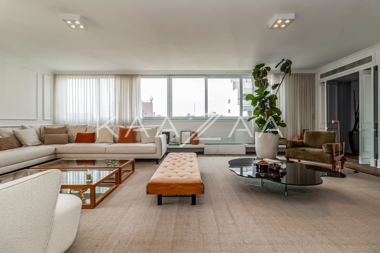 Elegância em estilo clássico: apartamento super iluminado no Itaim Bibi. - Foto 4