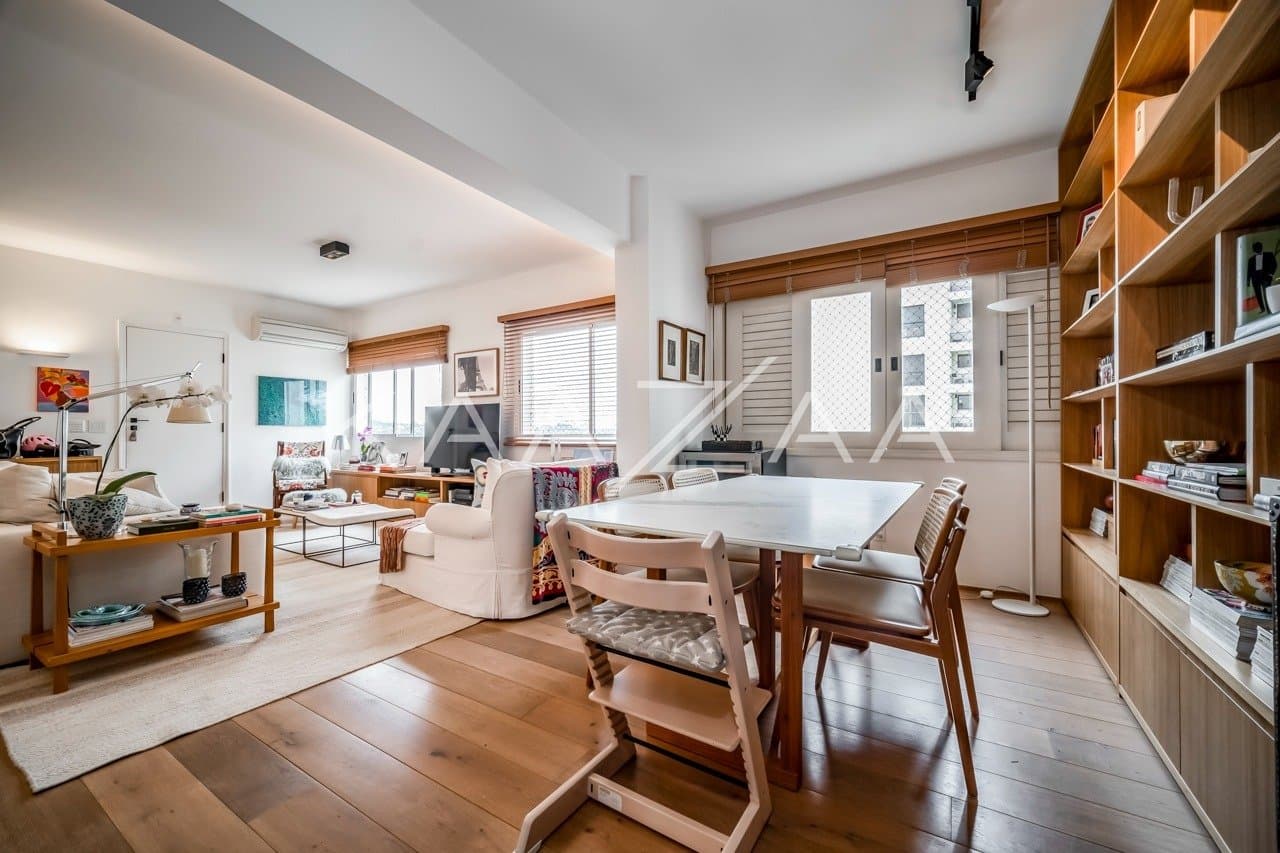 No Itaim Bibi, um apartamento lindíssimo com reforma de Marina Linhares e vista para o Parque do Povo - Foto 4
